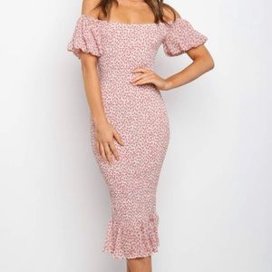 Floral off the Shoulder dress